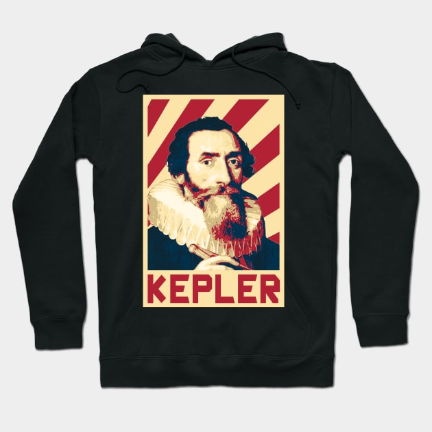 Johannes Kepler Retro Hoodie by Nerd_art